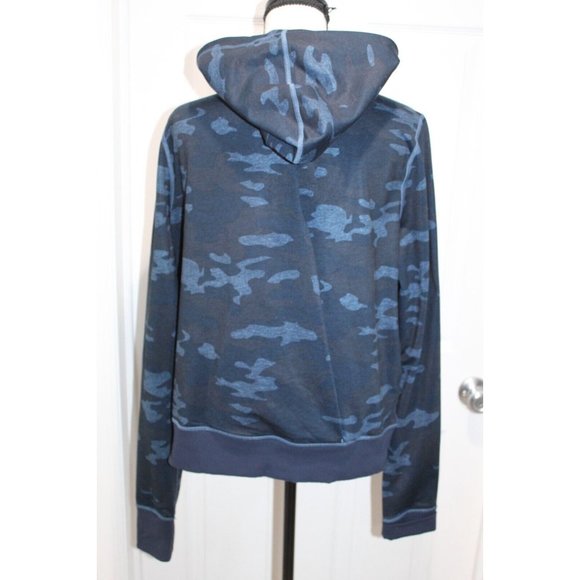 LULULEMON Namaskar Hoodie Jacket Lotus Camo Oil Slick Blue Inkwell Women Size 10 - Picture 2 of 7